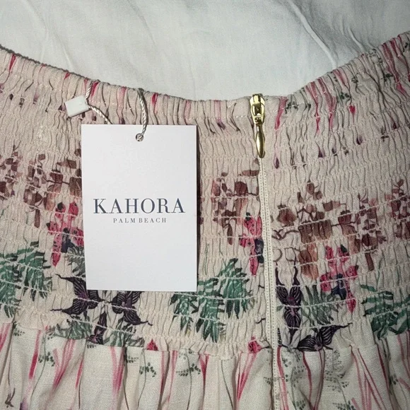 NWT Kahora Palm Beach Breakfast in the Park Strapless Dress - Picture 2 of 4